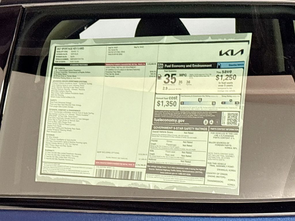 2027 Kia Sportage Hybrid S