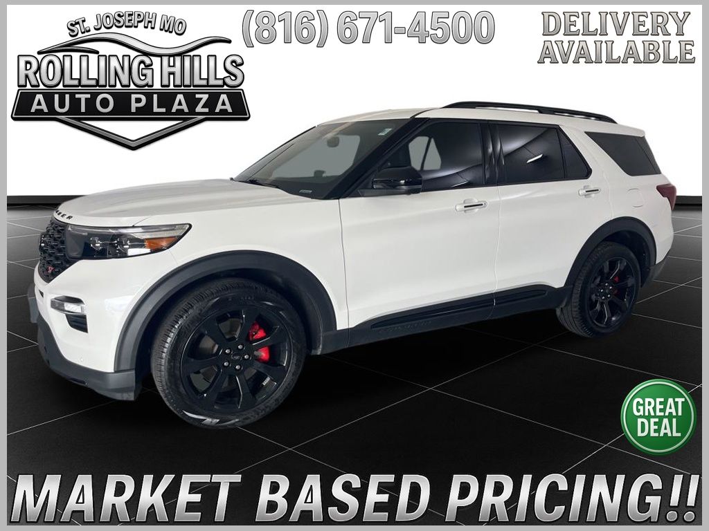 White Metallic 2023 Ford Explorer ST AWD SUV / Crossover All-Wheel Drive Automatic