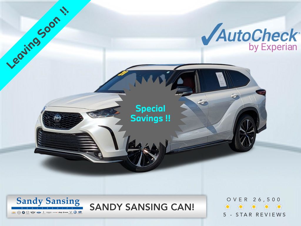 White (Blizzard Pearl) 2021 Toyota Highlander SUV / Crossover Front-Wheel Drive 8-Speed Automatic