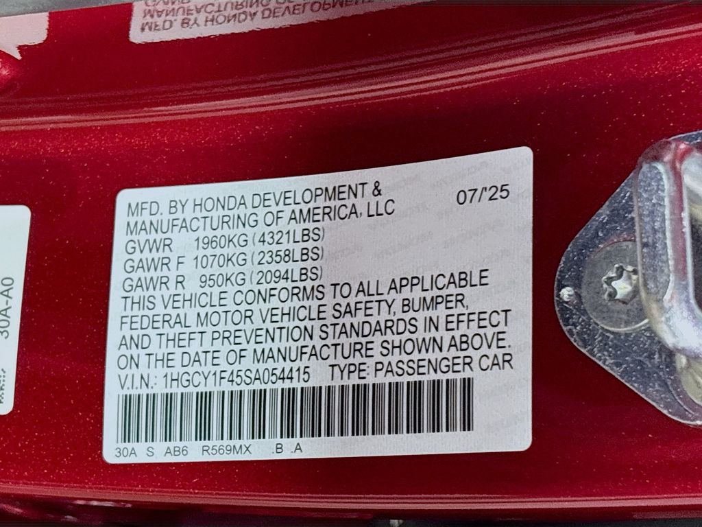 2025 Honda Accord SE