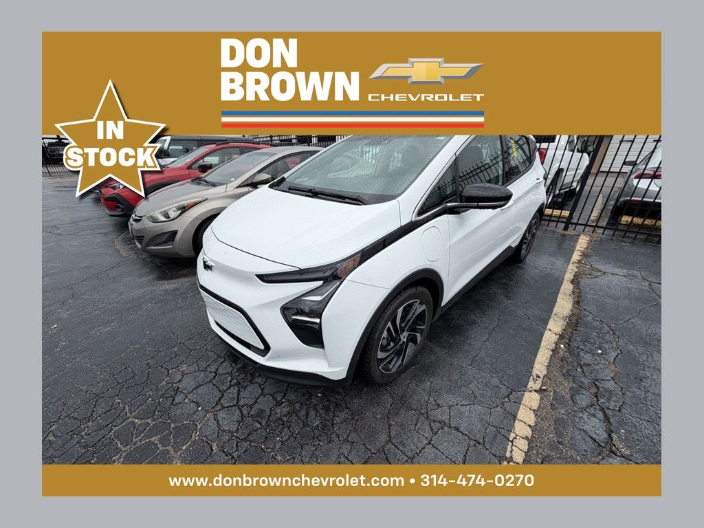 Summit White 2023 Chevrolet Bolt EV Hatchback Front-Wheel Drive 1-Speed Automatic