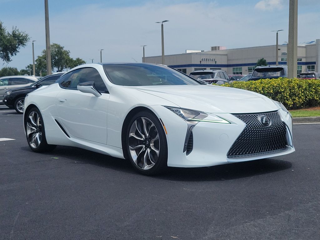 Ultra White 2023 Lexus LC Coupe Rear-Wheel Drive Automatic