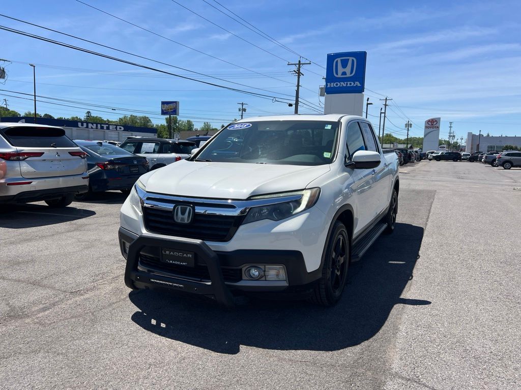 White 2018 Honda Ridgeline RTL-E AWD Pickup Truck All-Wheel Drive 6-Speed Automatic