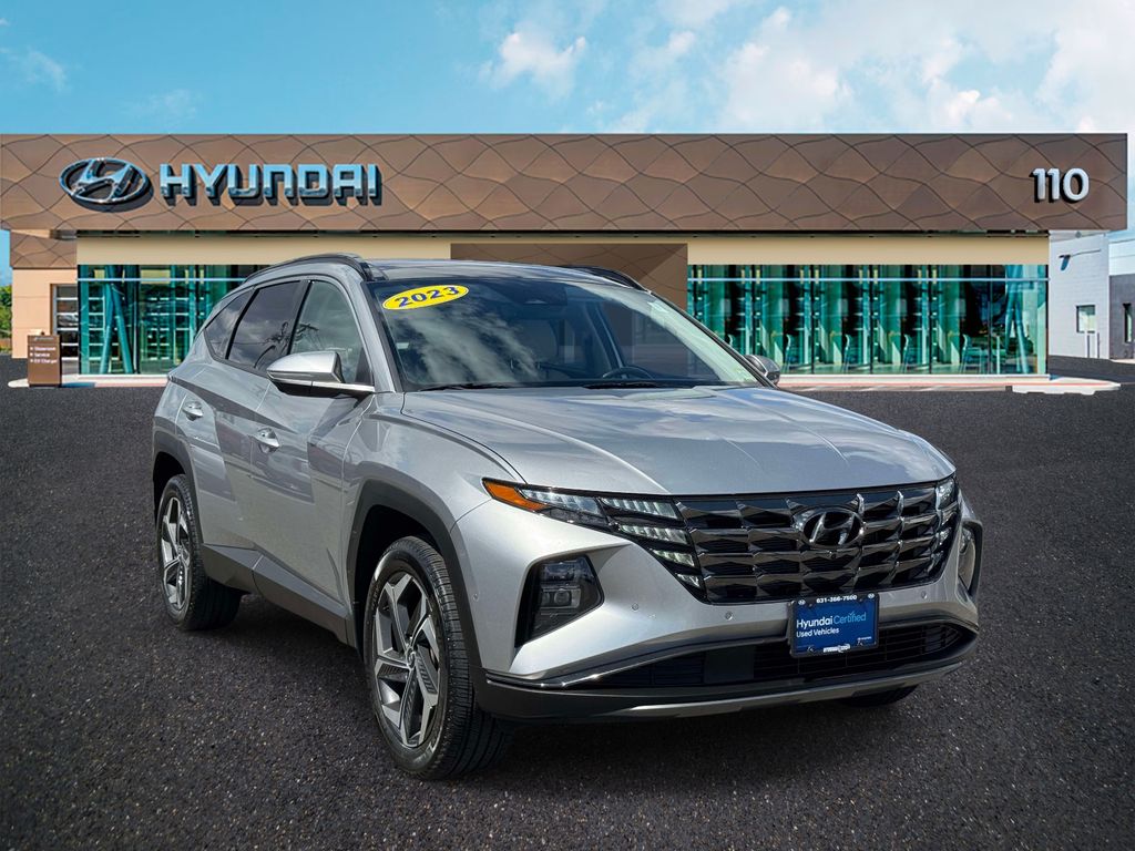 Shimmering Silver 2023 Hyundai Tucson Limited AWD SUV / Crossover All-Wheel Drive 8-Speed Automatic