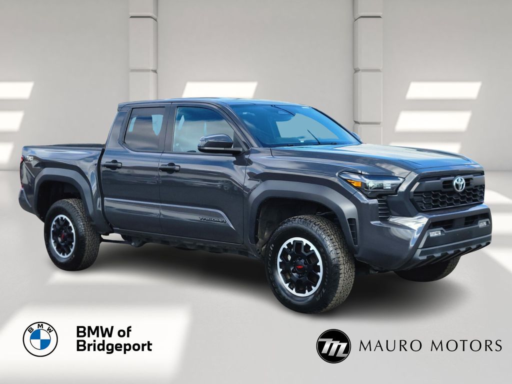 Gray 2024 Toyota Tacoma TRD Off-Road Double Cab 4WD Pickup Truck Four-Wheel Drive 8-Speed Automatic