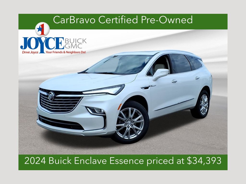 White Frost Tricoat 2024 Buick Enclave Essence AWD SUV / Crossover Four-Wheel Drive 9-Speed Automatic