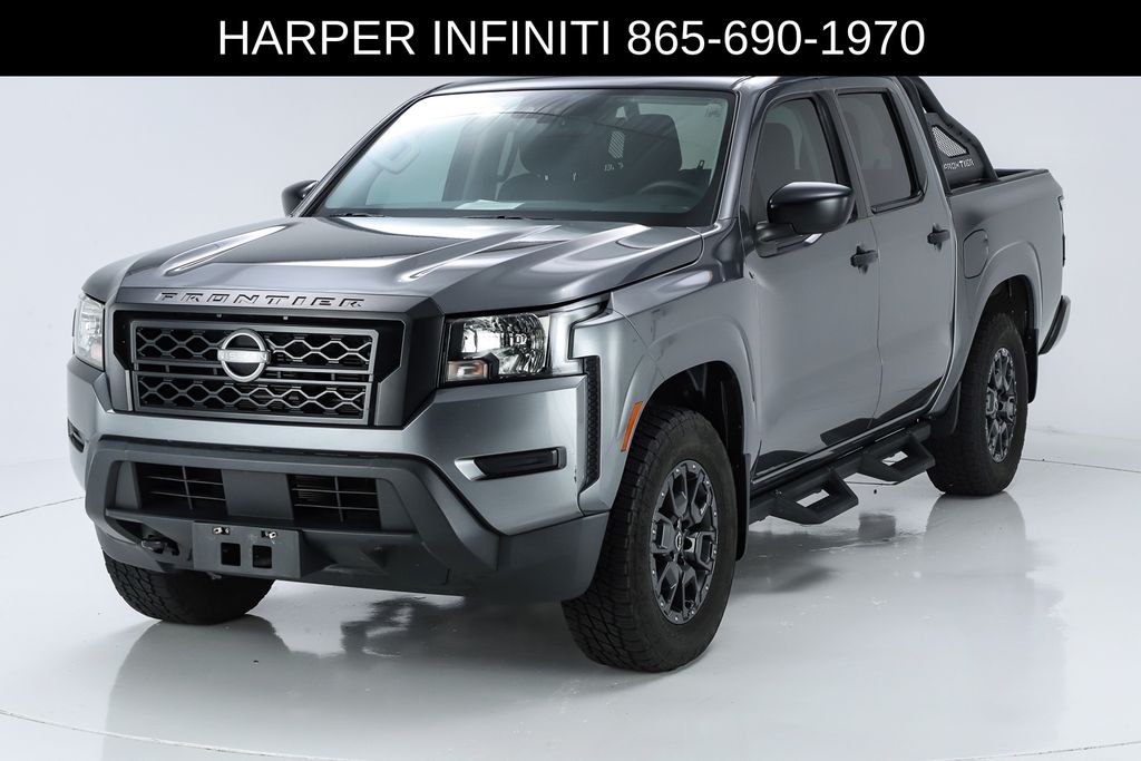 Gray (Gun Metallic) 2023 Nissan Frontier Pickup Truck Four-Wheel Drive 9-Speed Automatic