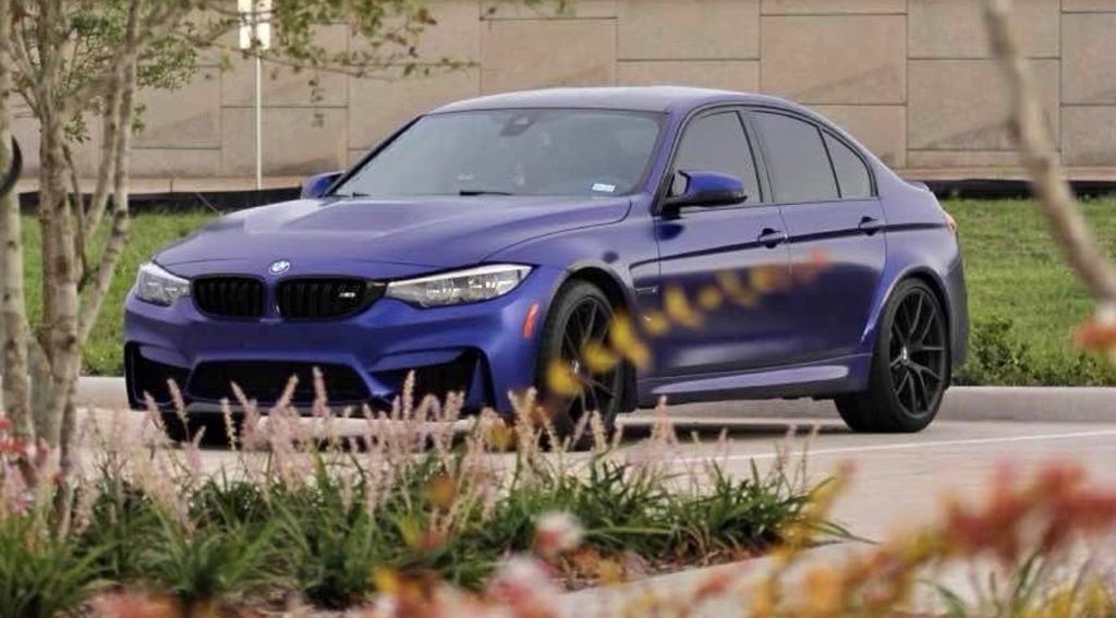 Dark Blue 2018 BMW M3 Sedan Rear-Wheel Drive 7-Speed Automatic