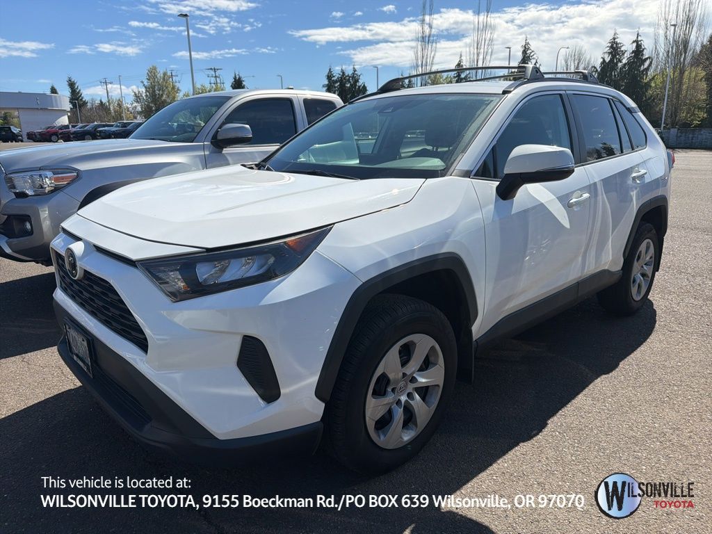 Super White 2020 Toyota RAV4 LE AWD SUV / Crossover All-Wheel Drive 8-Speed Automatic