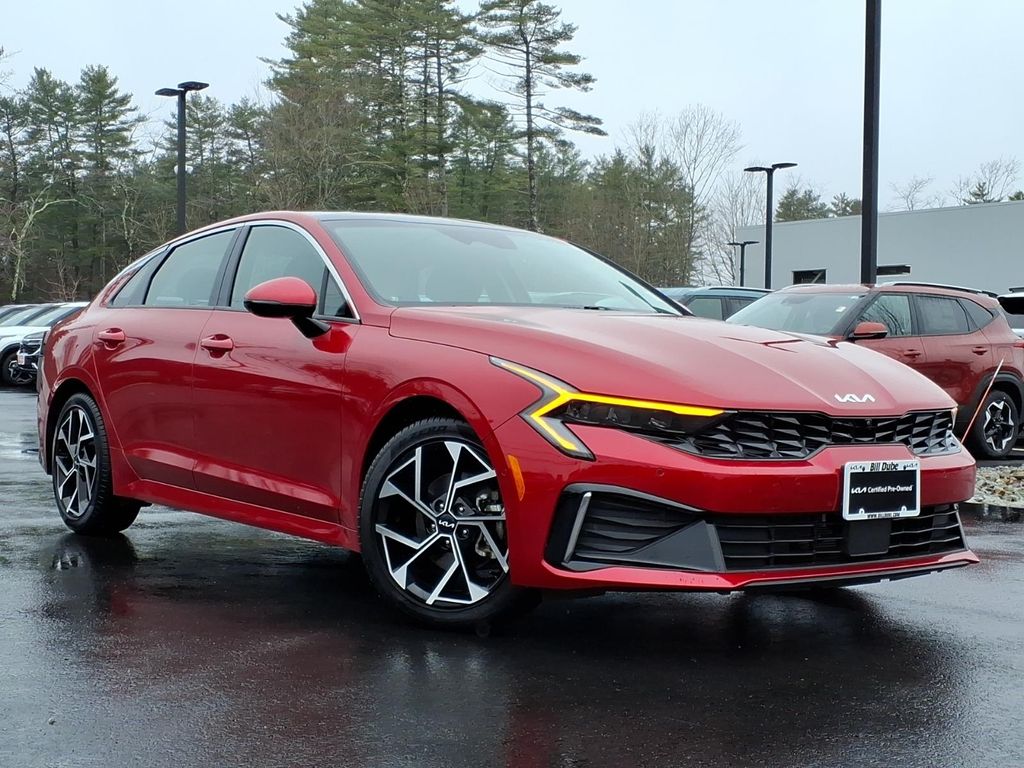 Runway Red 2025 Kia K5 EX FWD Sedan Front-Wheel Drive 8-Speed Automatic