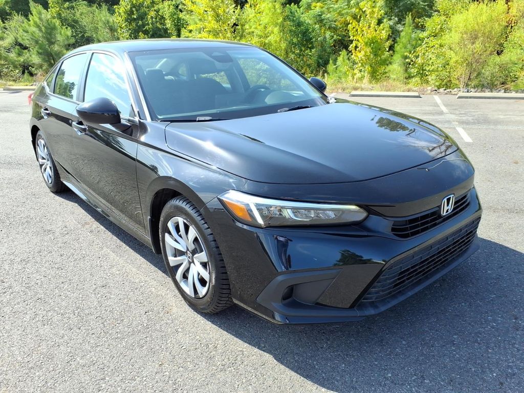 Crystal Black Pearl 2024 Honda Civic Sedan Front-Wheel Drive Continuously Variable Transmission