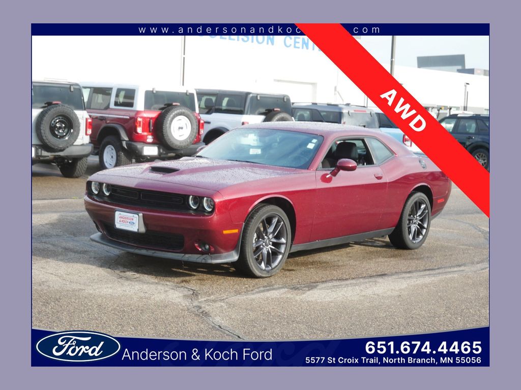 Octane Red Pearlcoat 2022 Dodge Challenger Coupe All-Wheel Drive 8-Speed Automatic