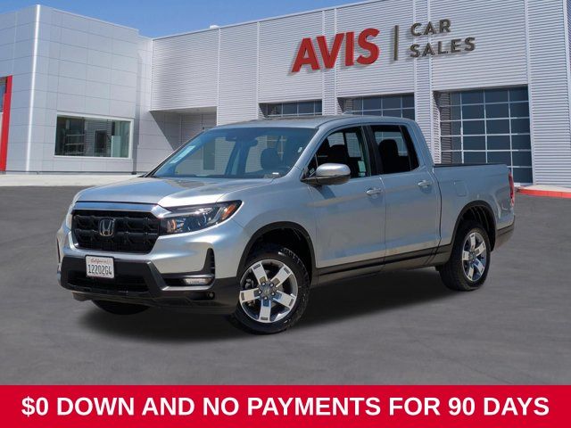 Solar Silver Metallic 2025 Honda Ridgeline Pickup Truck All-Wheel Drive 9-Speed Automatic