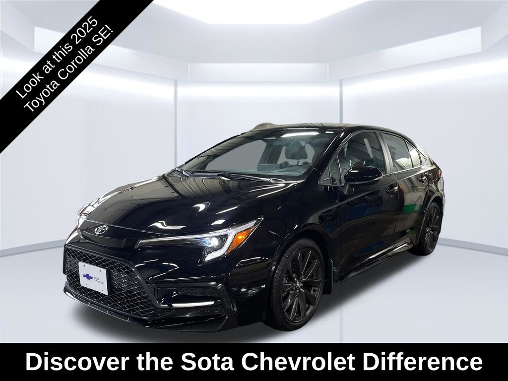 Midnight Black Metallic 2025 Toyota Corolla Sedan Front-Wheel Drive Continuously Variable Transmission