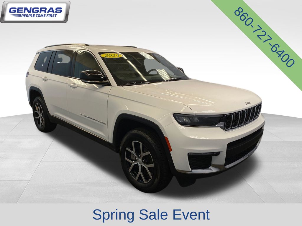 Bright White Clearcoat 2024 Jeep Grand Cherokee L Limited 4WD SUV / Crossover Four-Wheel Drive 8-Speed Automatic
