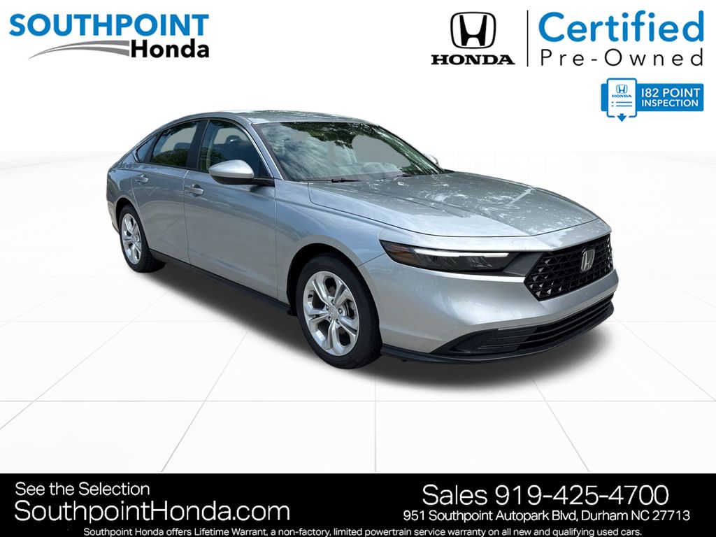Solar Silver Metallic 2026 Honda Accord Sedan Front-Wheel Drive Continuously Variable Transmission