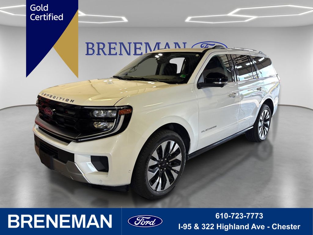 White Metallic 2025 Ford Expedition SUV / Crossover Four-Wheel Drive Automatic