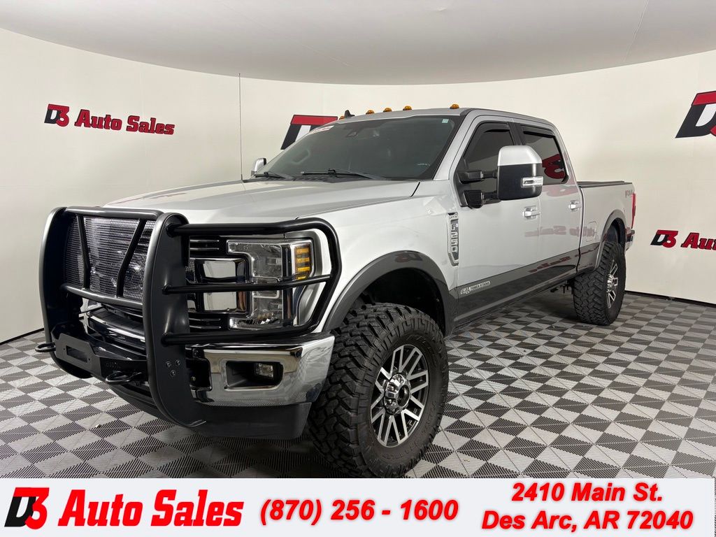 Silver 2019 Ford F-250 Super Duty Lariat Crew Cab 4WD Pickup Truck Four-Wheel Drive 6-Speed Automatic