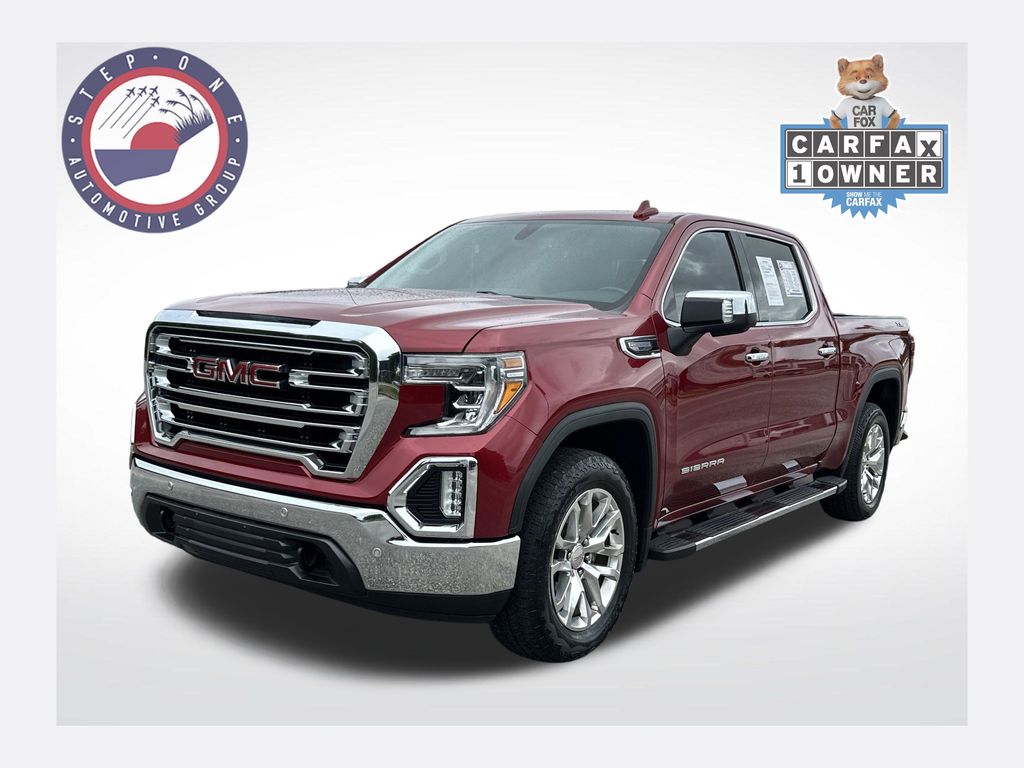Red Quartz Tintcoat 2019 GMC Sierra 1500 SLT Crew Cab 4WD Pickup Truck Four-Wheel Drive 8-Speed Automatic