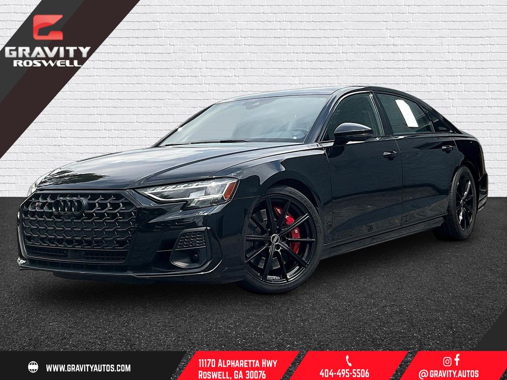 Mythos Black Metallic 2022 Audi S8 Sedan All-Wheel Drive 8-Speed Automatic