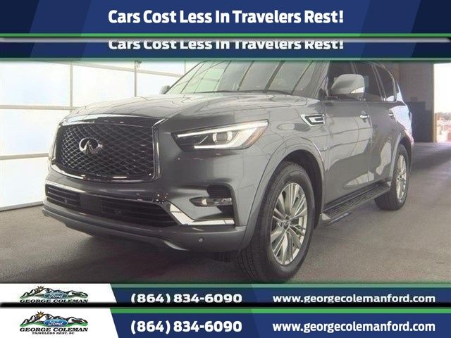 Gray (Graphite Shadow) 2019 INFINITI QX80 Luxe RWD SUV / Crossover Rear-Wheel Drive 7-Speed Automatic