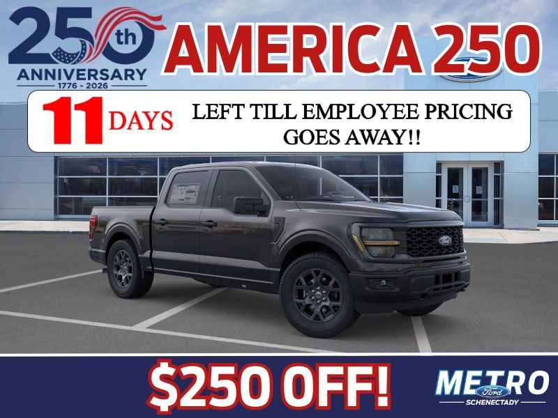 Agate Black Metallic 2026 Ford F-150 Pickup Truck Four-Wheel Drive Automatic