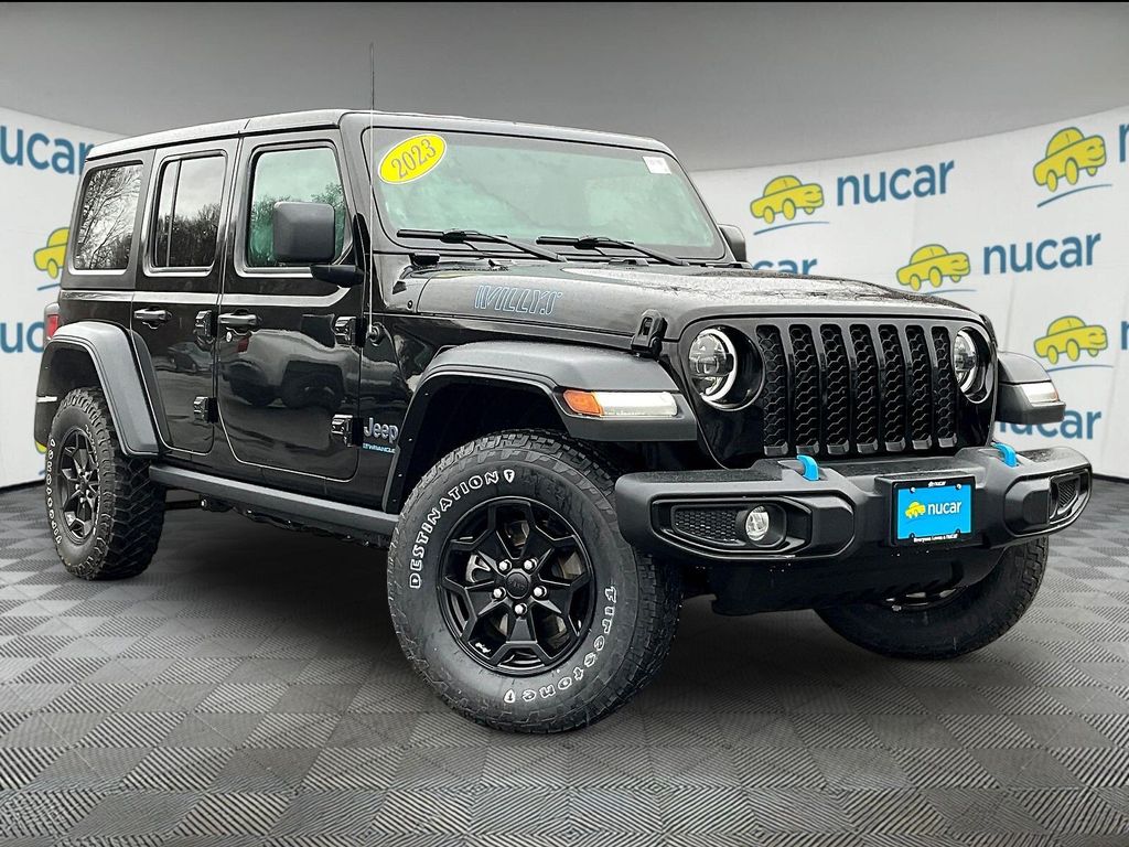 Black Clearcoat 2023 Jeep Wrangler 4xe Willys 4WD SUV / Crossover Four-Wheel Drive 8-Speed Automatic
