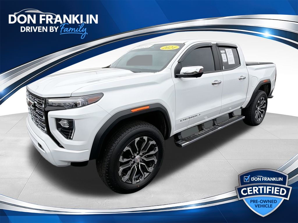 Summit White 2024 GMC Canyon Pickup Truck Four-Wheel Drive 8-Speed Automatic