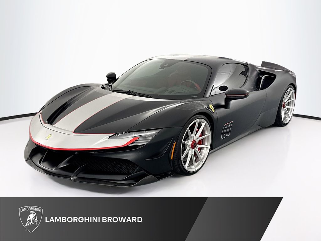 Nero Daytona Metallic 2022 Ferrari SF90 Coupe All-Wheel Drive 8-Speed Manual