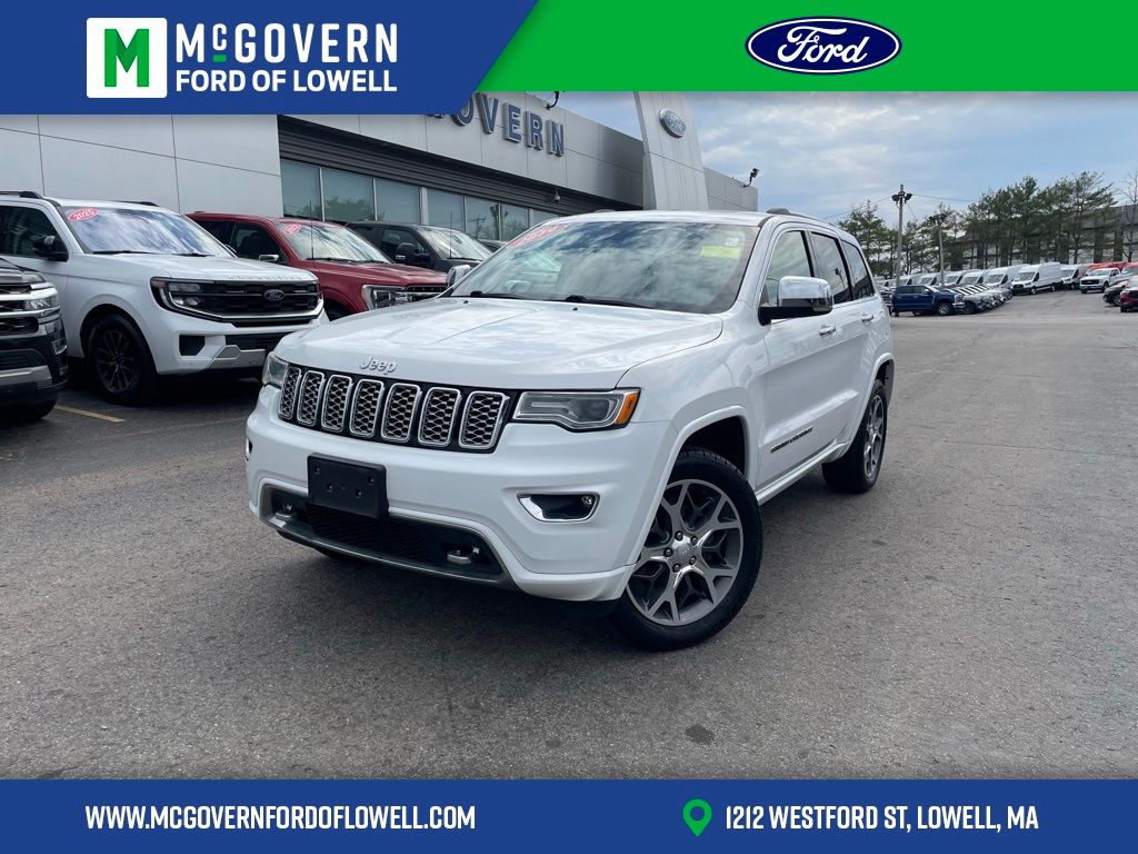 Bright White Clearcoat 2019 Jeep Grand Cherokee Overland 4WD SUV / Crossover Four-Wheel Drive 8-Speed Automatic