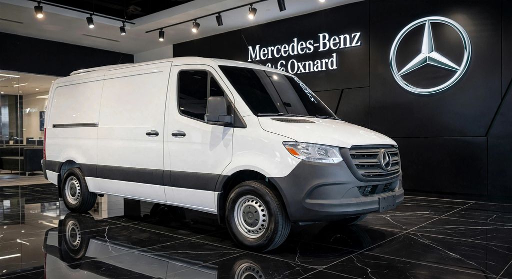 Arctic White 2026 Mercedes-Benz Sprinter Cargo Van Rear-Wheel Drive 9-Speed Automatic