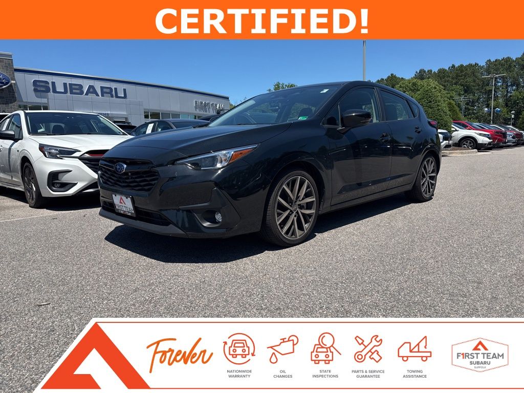 Crystal Black Silica 2025 Subaru Impreza Sport AWD Wagon All-Wheel Drive Continuously Variable Transmission