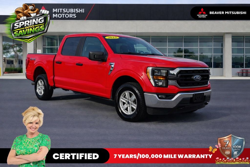 Race Red 2023 Ford F-150 XLT SuperCrew 4WD Pickup Truck Four-Wheel Drive Automatic