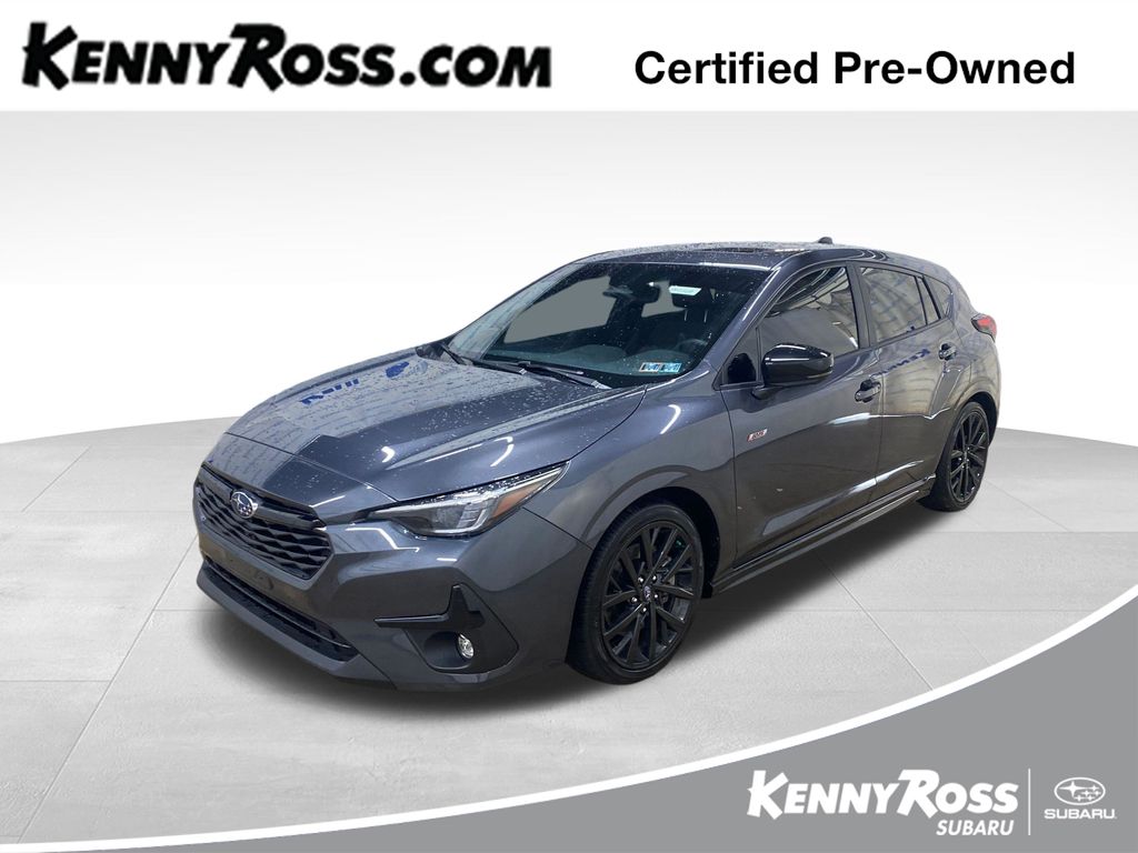 Magnetite Gray Metallic 2024 Subaru Impreza RS AWD Wagon All-Wheel Drive Continuously Variable Transmission