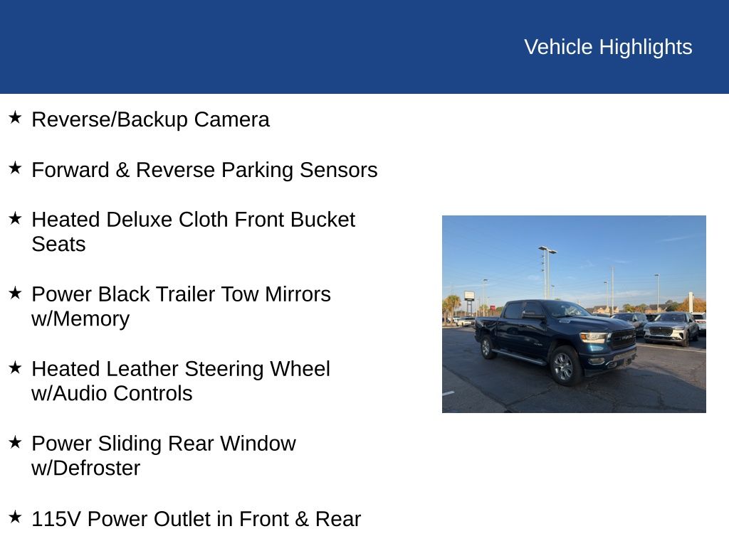 2019 Ram 1500 Big Horn/Lone Star Crew Cab 4x4 5'7" Box