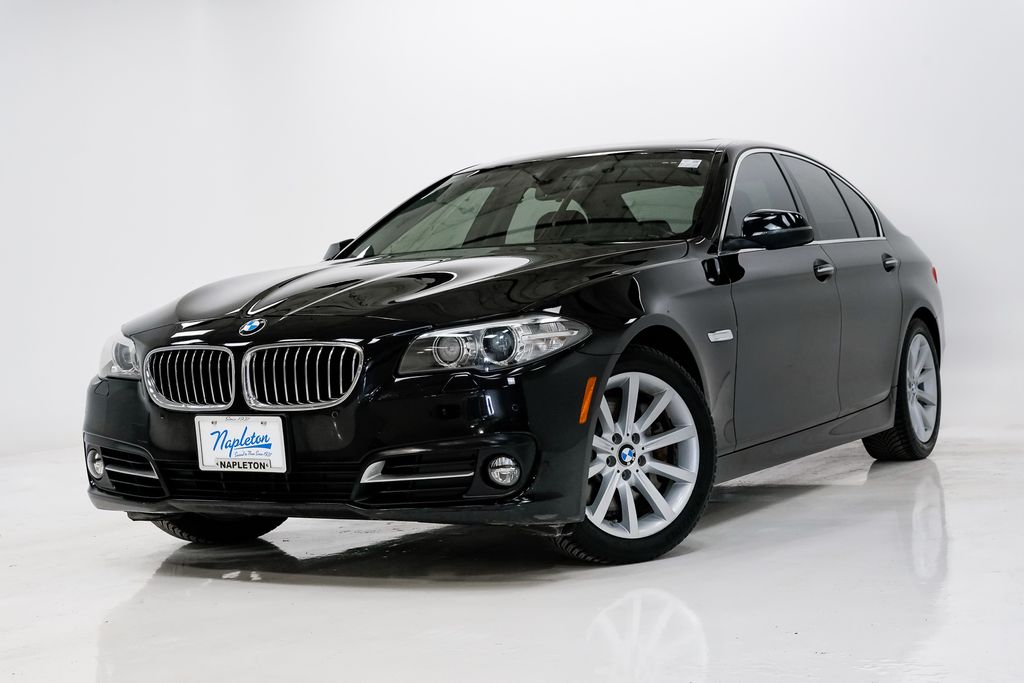 Jet Black 2015 BMW 5 Series 535i xDrive Sedan AWD Sedan All-Wheel Drive 8-Speed Automatic