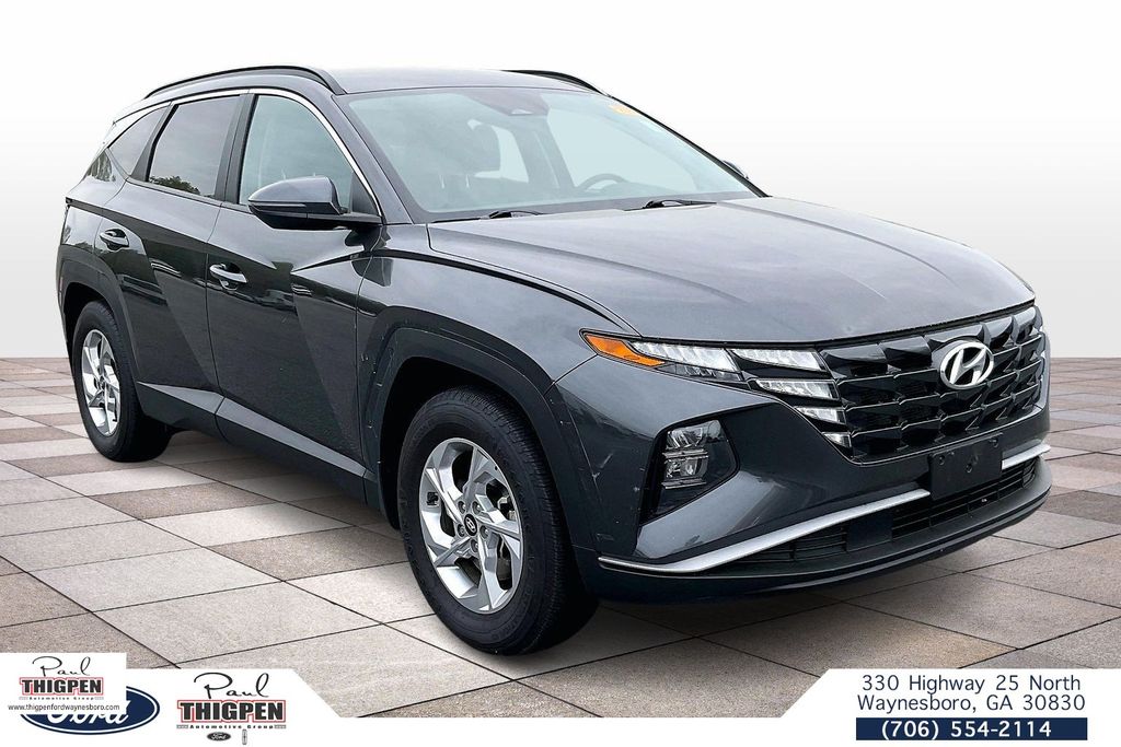 Portofino Gray 2022 Hyundai Tucson SEL FWD SUV / Crossover Front-Wheel Drive 8-Speed Automatic