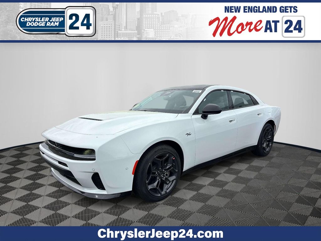 Bright White Clearcoat 2026 Dodge Charger Sedan All-Wheel Drive 8-Speed Automatic