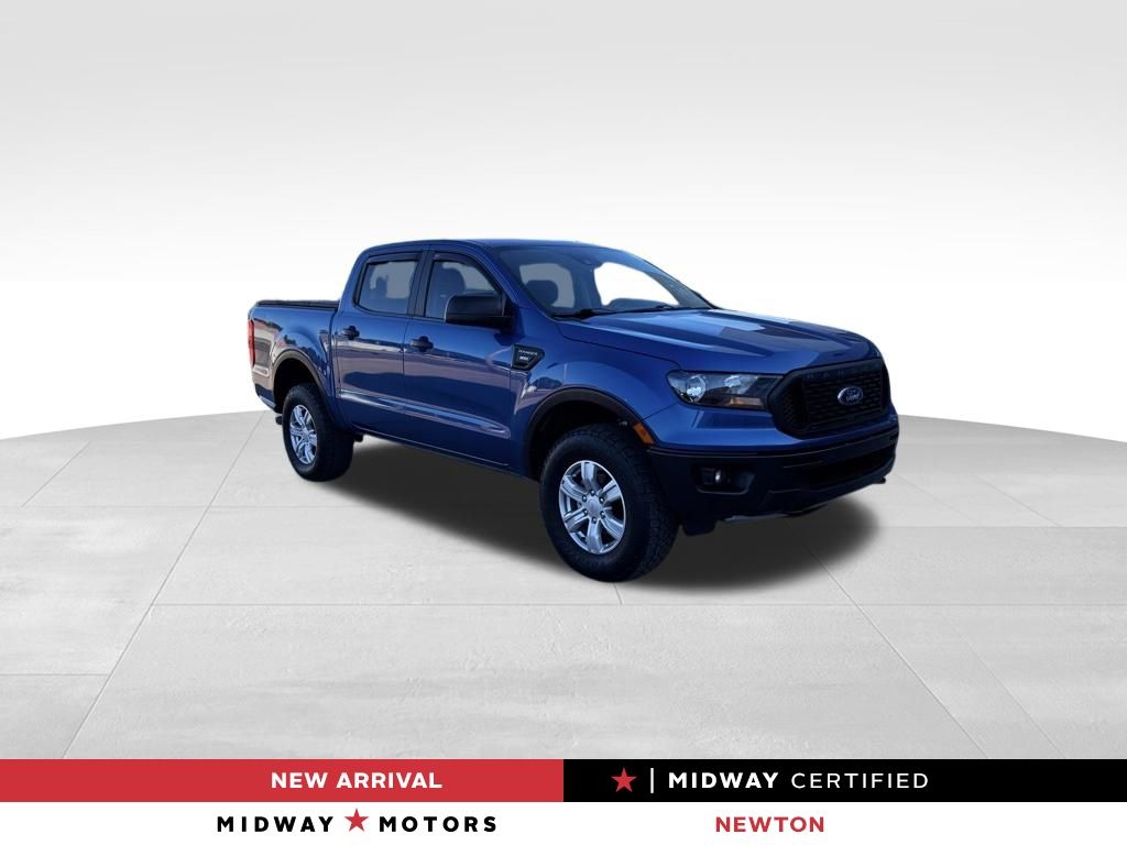 Lightning Blue Metallic 2019 Ford Ranger XL SuperCrew 4WD Pickup Truck Four-Wheel Drive Automatic