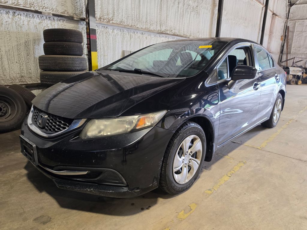 Crystal Black Pearl 2015 Honda Civic Sedan Front-Wheel Drive Continuously Variable Transmission
