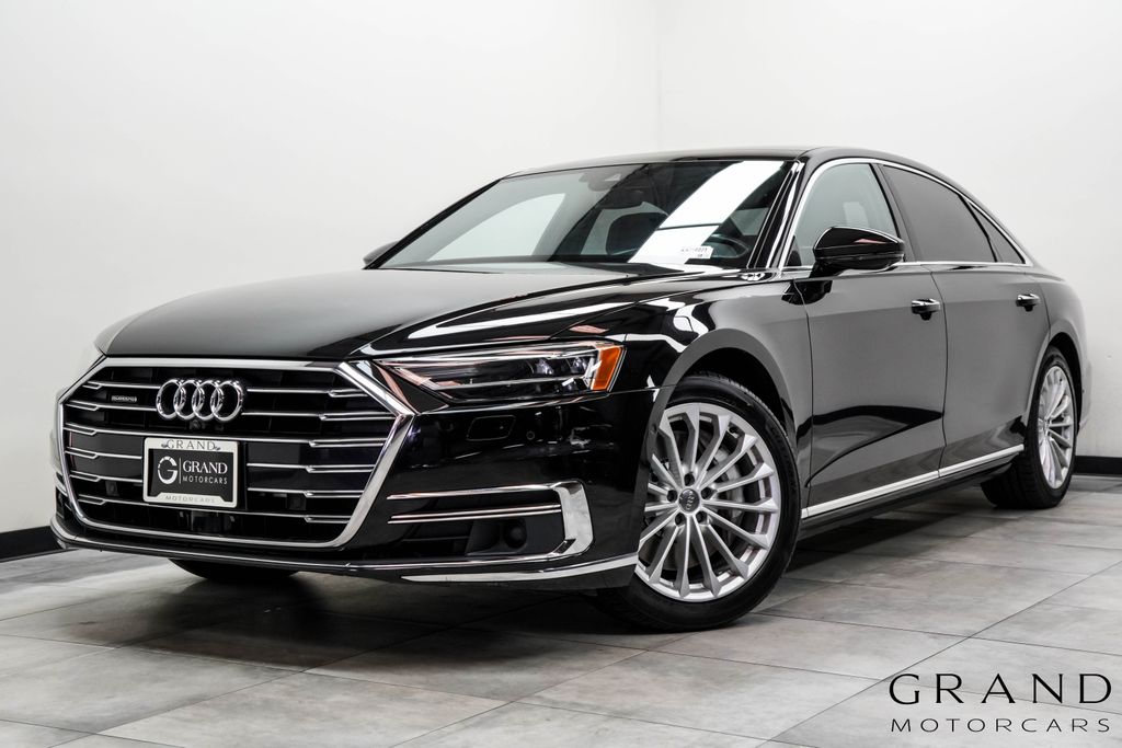 Black Metallic 2019 Audi A8 Sedan All-Wheel Drive 8-Speed Automatic