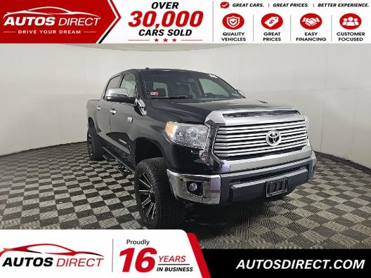 Midnight Black Metallic 2017 Toyota Tundra Pickup Truck Four-Wheel Drive 6-Speed Automatic Overdrive