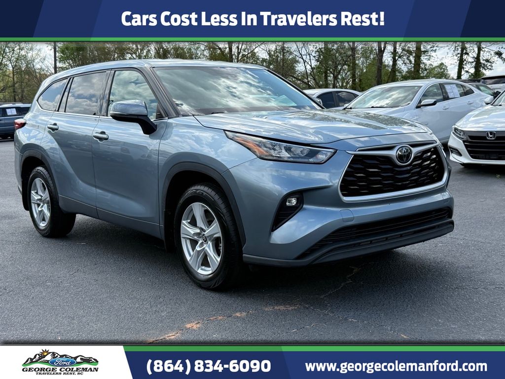 Gray 2020 Toyota Highlander LE AWD SUV / Crossover All-Wheel Drive 8-Speed Automatic