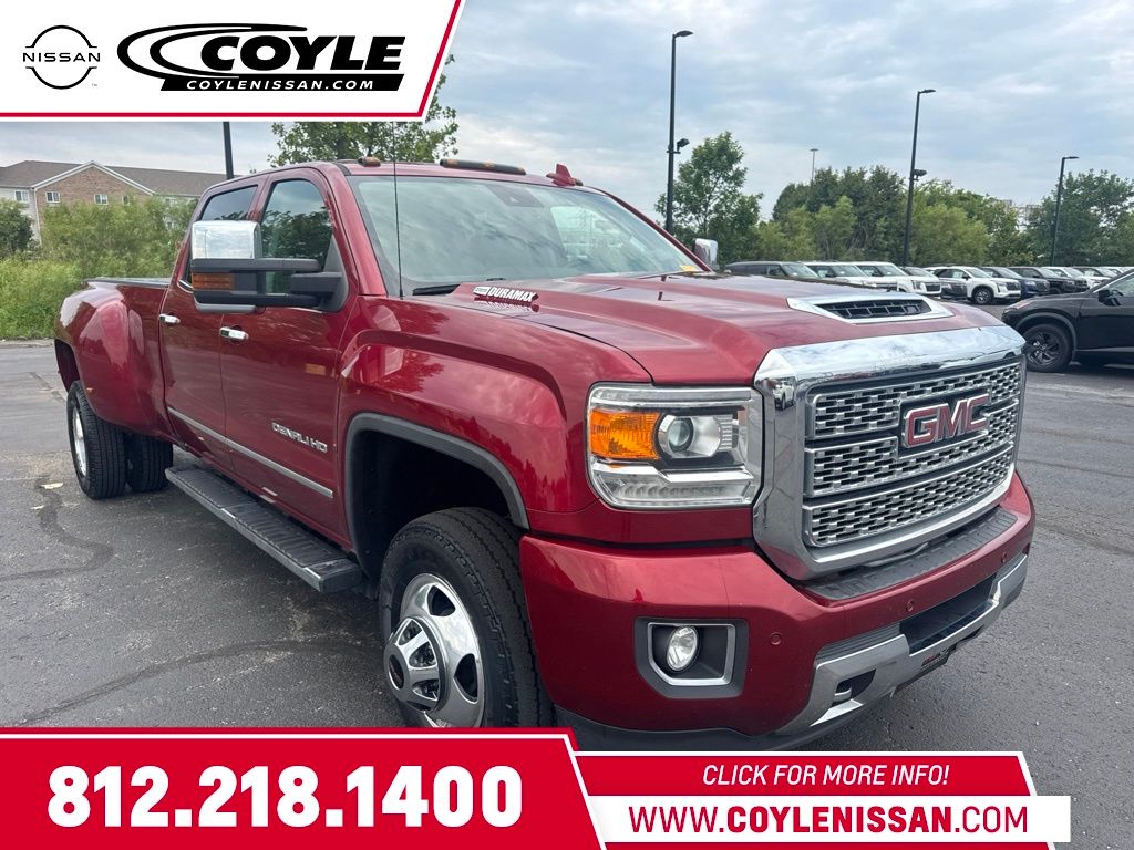 Red Quartz Tintcoat 2019 GMC Sierra 3500HD Pickup Truck Four-Wheel Drive 6-Speed Automatic