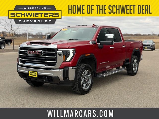 Volcanic Red Tintcoat 2025 GMC Sierra 2500HD Pickup Truck Four-Wheel Drive Automatic