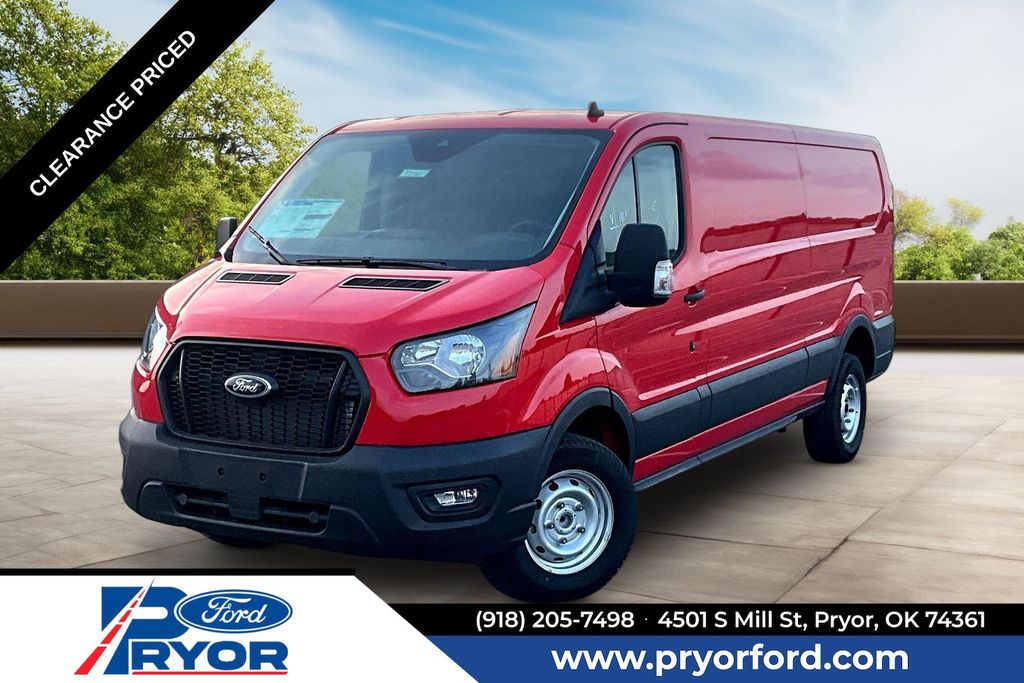 Race Red 2025 Ford Transit Cargo Van Rear-Wheel Drive