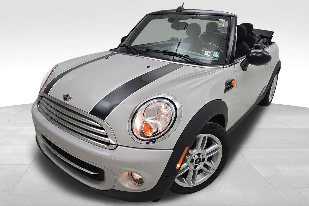 White Silver 2015 MINI Cooper Convertible Front-Wheel Drive 6-Speed Automatic