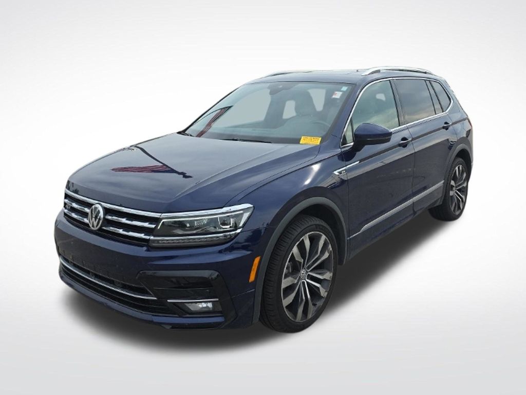 Atlantic Blue Metallic 2021 Volkswagen Tiguan SUV / Crossover All-Wheel Drive 8-Speed Automatic