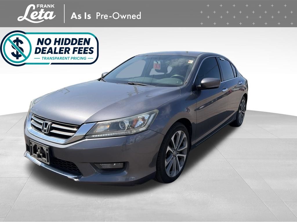 Gray (Modern Steel Metallic) 2015 Honda Accord Sedan Front-Wheel Drive Continuously Variable Transmission