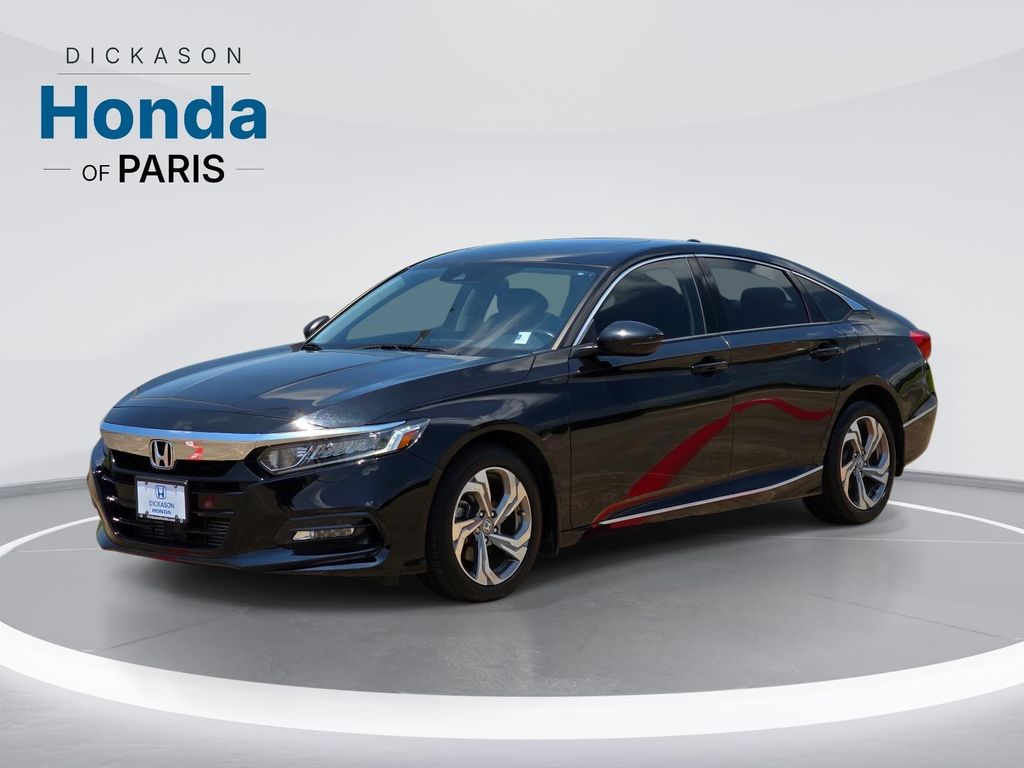 Black 2018 Honda Accord Sedan Front-Wheel Drive Continuously Variable Transmission